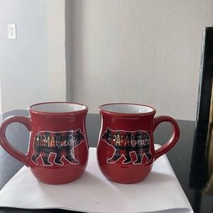 Merry Christmas Papa & Mama Bear Mugs